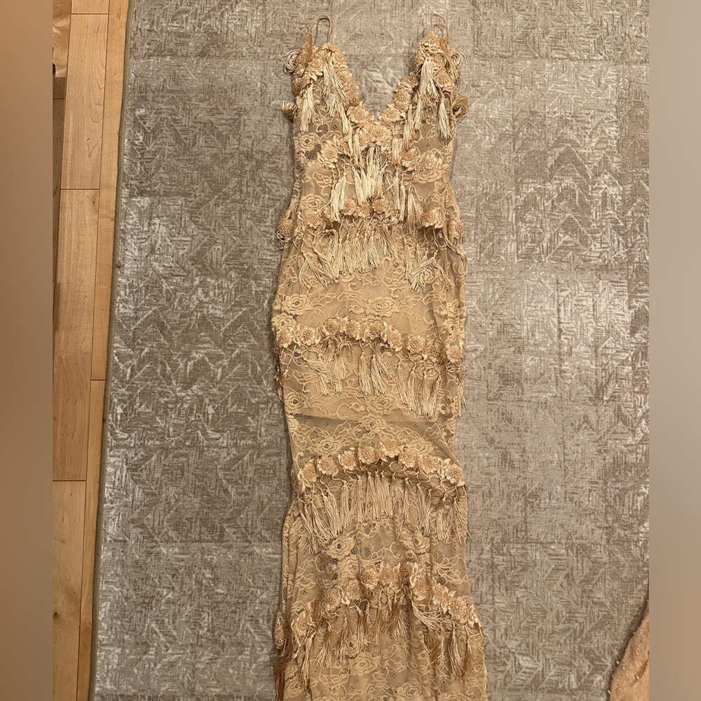 Nude/beige long dress